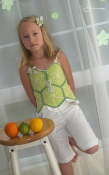 Fruity Fun2. Citrus Top Corset Sizes 2-12 PDF eBook Pattern Crochet