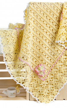 CROCHET PATTERN Baby’s Breath | 3 Yarn Options/Sizes Crochet Blanket Pdf eBook