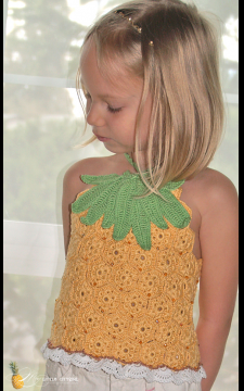Fruity Fun. Pineapple Top Sizes 2-12 PDF eBook Pattern Crochet