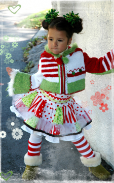 Christmas Jacket Knit/Crochet Sizes 2-12 PDF eBook Pattern
