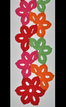 Floral Fiesta Scarf Crochet PDF eBook Pattern
