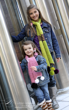 Paint The Town. Hand Knitted Scarf Baby to Adult Pattern/PDF/eBook