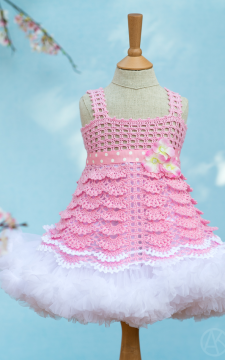 Sakura Top Crocheted Pattern Sizes 2-12 in PDF format ONLY!