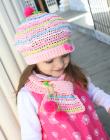 Parfait. Crocheted Hat & Scarf Baby to Adult Pattern in PDF format ONLY!